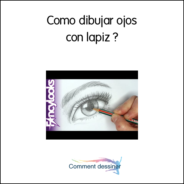 Como dibujar ojos con lapiz